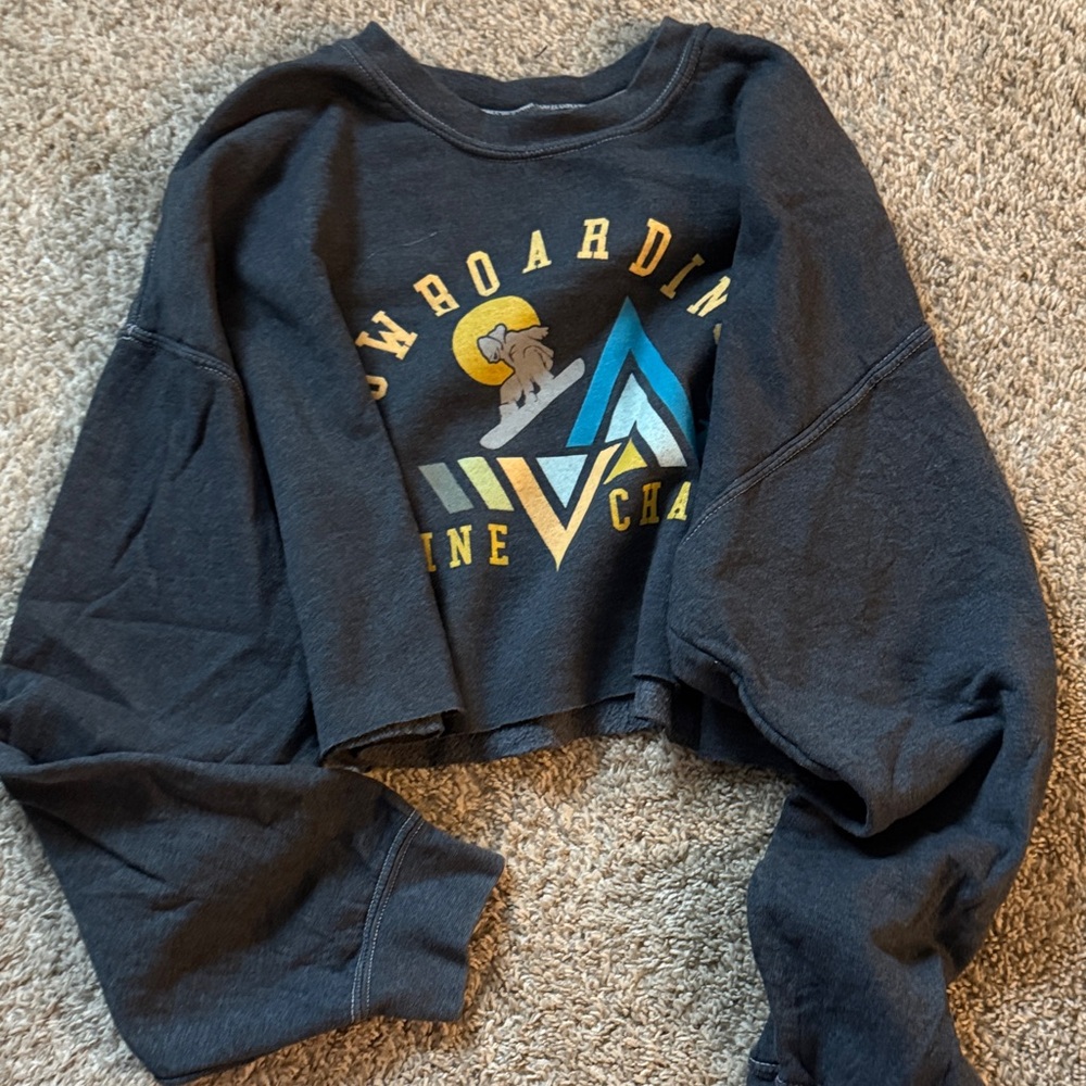 Full Tilt Black Fleece-Lined Sweatshirt